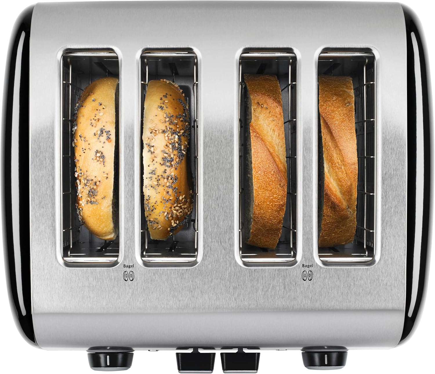 KitchenAid 4-Slice Toaster with Manual High-Lift Lever - KMT4115, Onyx Black - Image 3