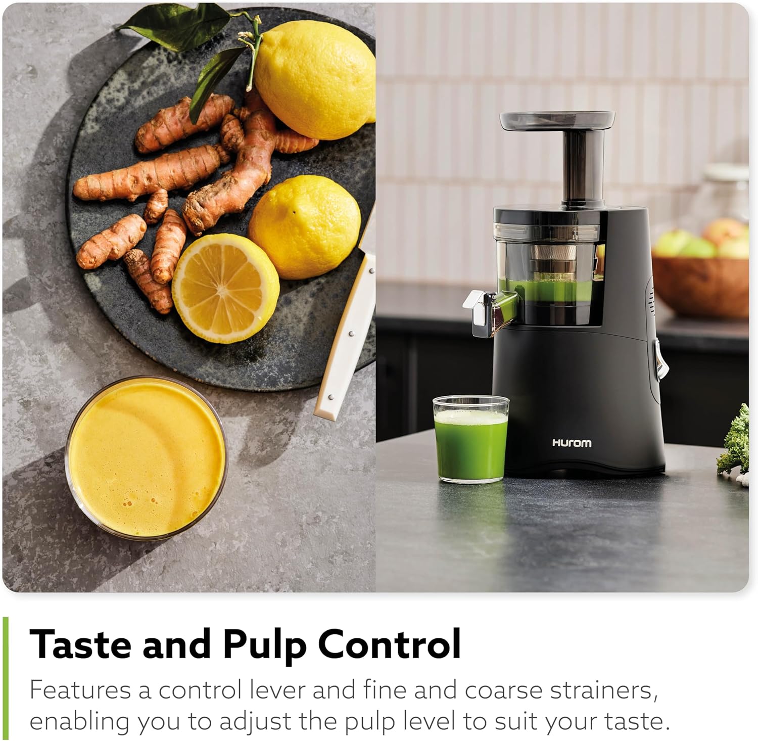 Hurom H-AA Slow Juicer, Matte Black - Image 6