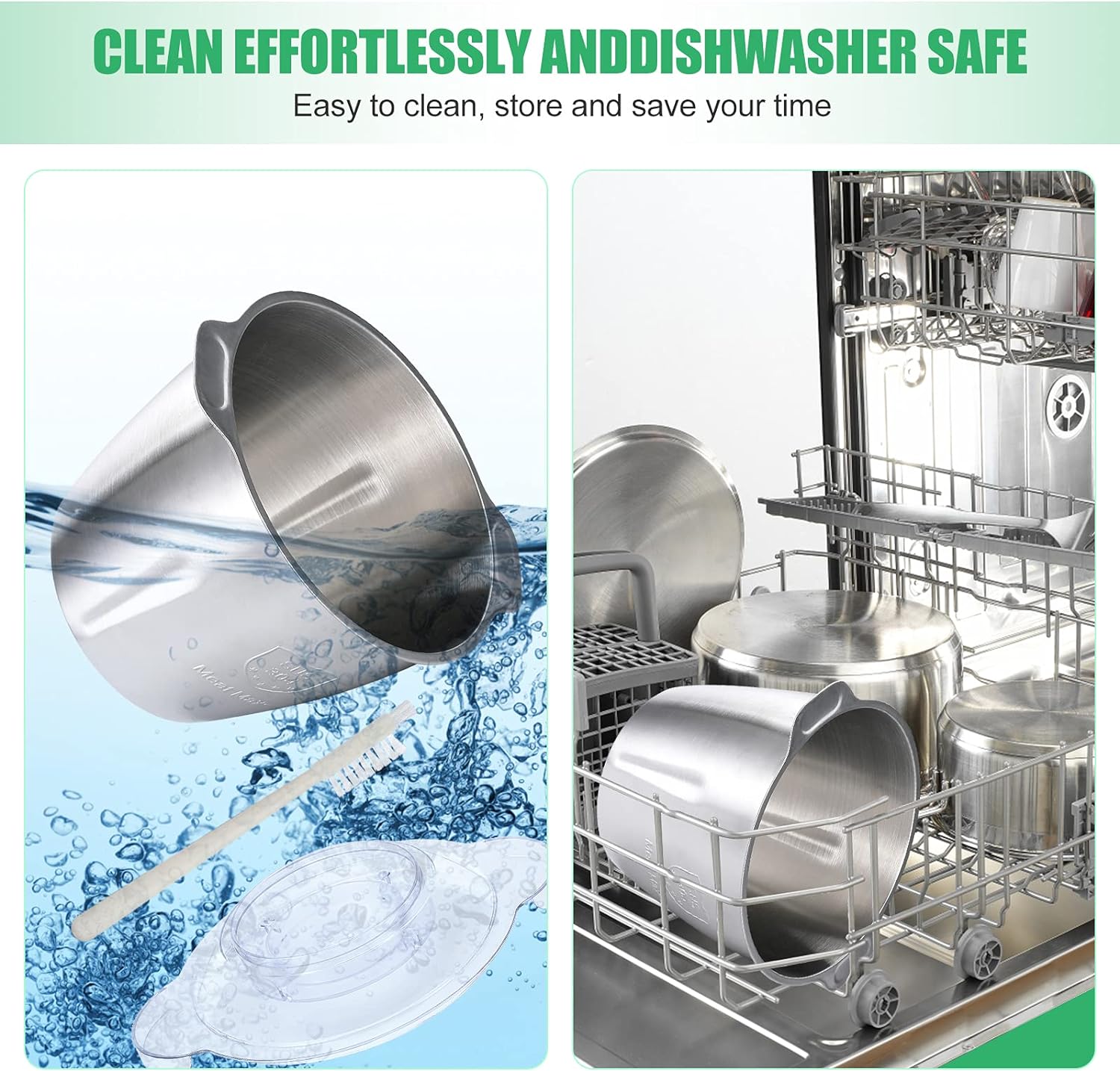 Food Processor, 500W Powerful Meat Grinder, 14Cup Stainless Steel Bowl, 3 Speed Modes 4 Bi-Level Blades for Onion, Meat, Nuts, Fruit, Garlic, Vegetable, Baby Food - Image 7