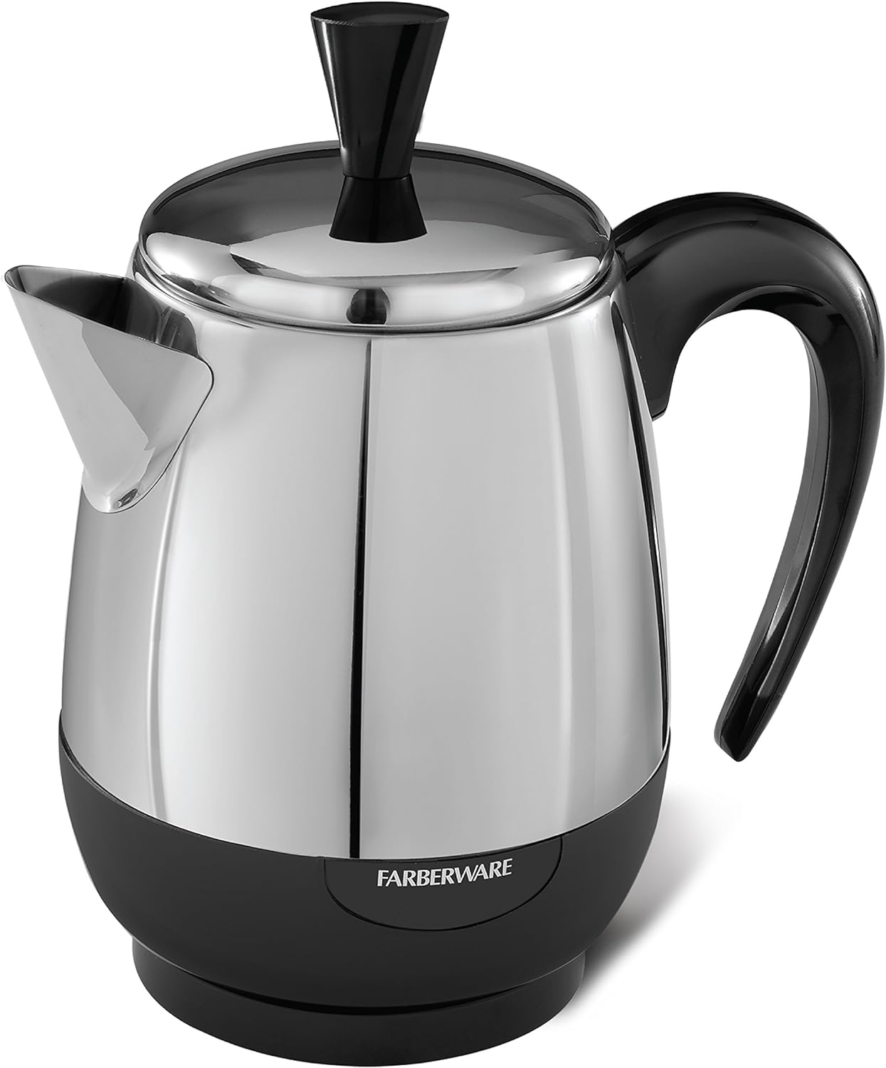 Farberware Electric Coffee Percolator, FCP240, Stainless Steel Basket, Automatic Keep Warm, No-Drip Spout, 4 Cup - Image 2