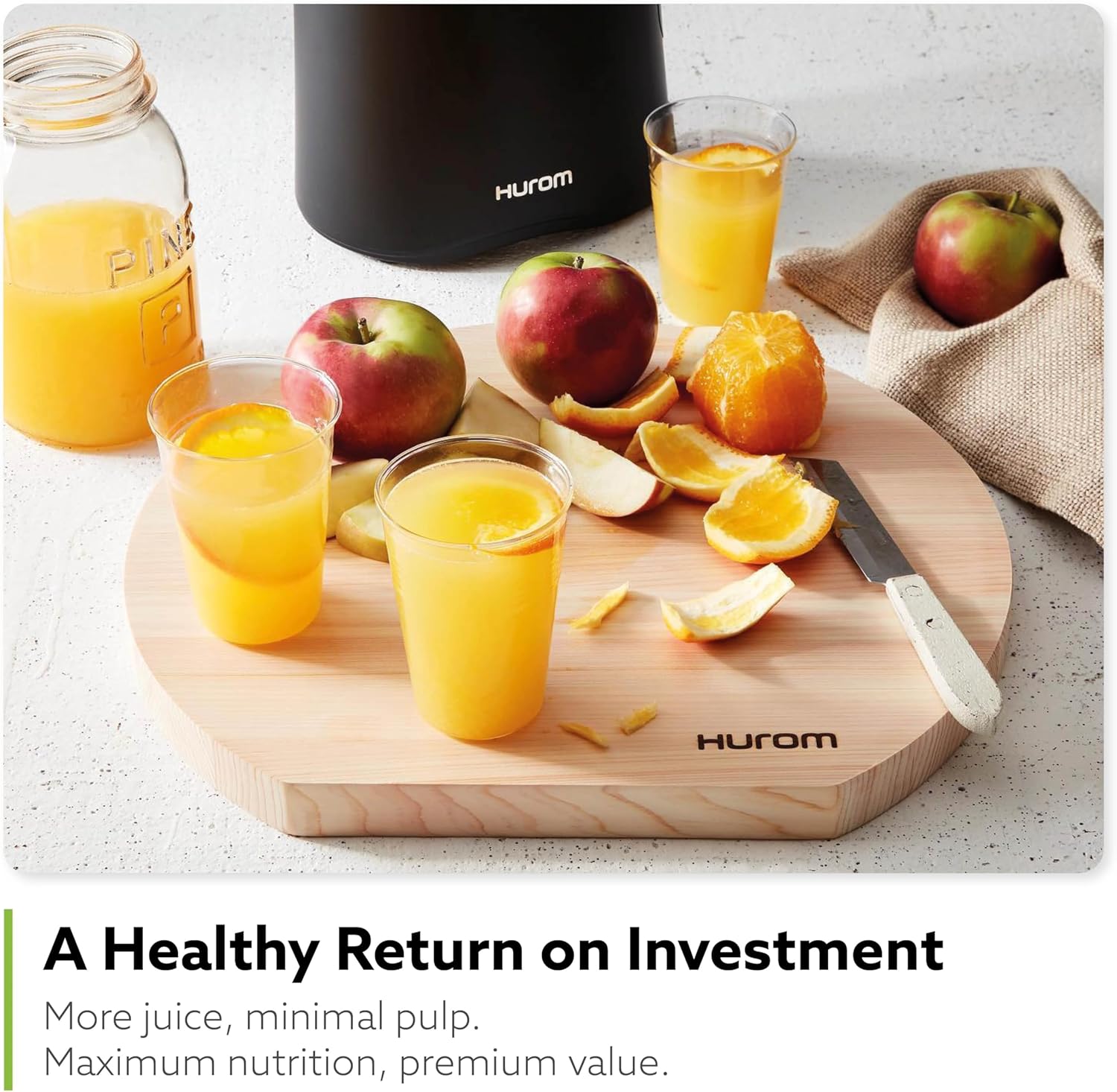 Hurom H-AA Slow Juicer, Matte Black - Image 4