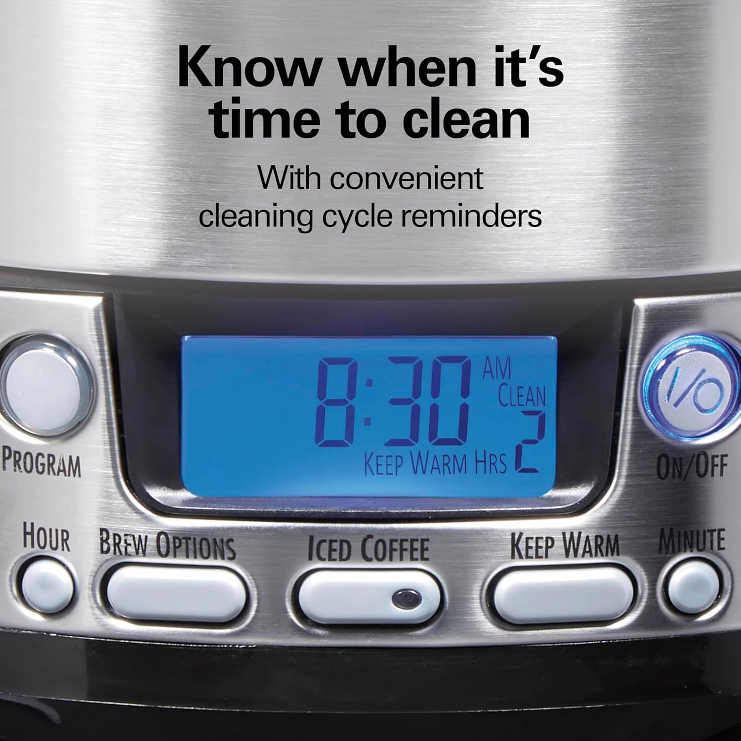 Hamilton Beach (47950) Coffee Maker with 12 Cup Capacity & Internal Storage Coffee Pot, Brewstation, Black/Stainless Steel - Image 7