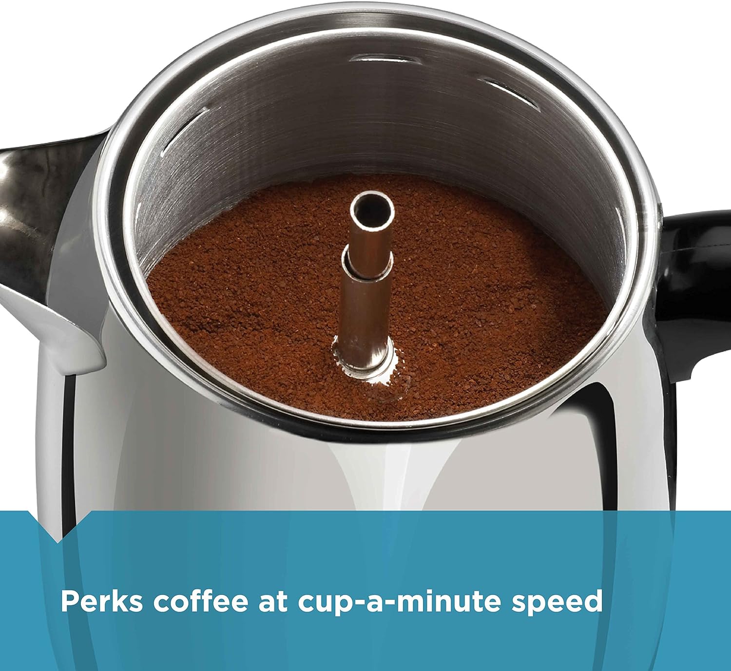 Farberware Electric Coffee Percolator, FCP240, Stainless Steel Basket, Automatic Keep Warm, No-Drip Spout, 4 Cup - Image 7