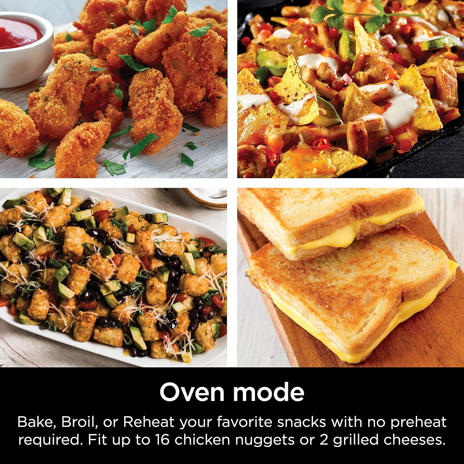 Ninja ST101 Foodi 2-in-1 Flip Toaster, 2-Slice Capacity, Compact Toaster Oven, Snack Maker, Reheat, Defrost, 1500 Watts, Stainless Steel, 6 Functions - Image 6